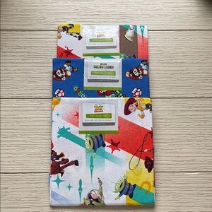 Disney 2-Toy Story & 1-Super Mario World Fat Quarters Fabric